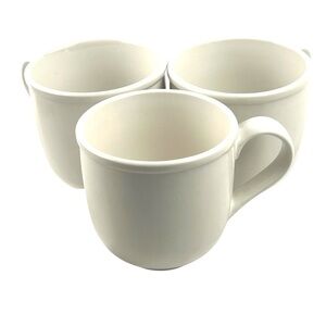 Brand New Crate and Barrel Cafeware II Mugs Porcelain 14oz Set Of 3